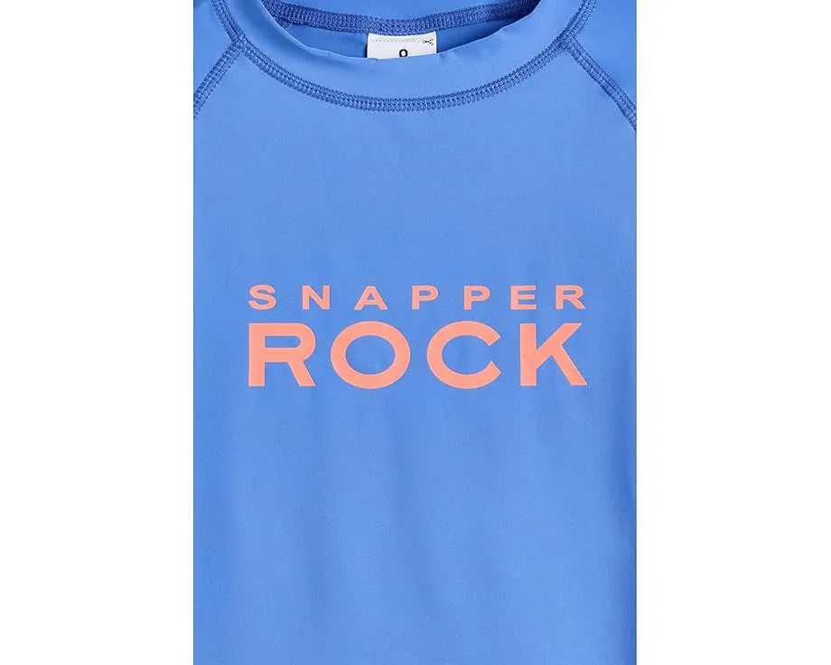 Snapper Rock Kids Рашгард с длинным рукавом Azure Blue из переработанного материала