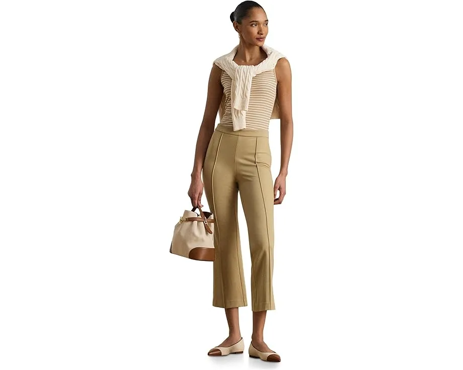 Брюки Lauren Ralph Lauren Petite из твила с расклешенными штанинами