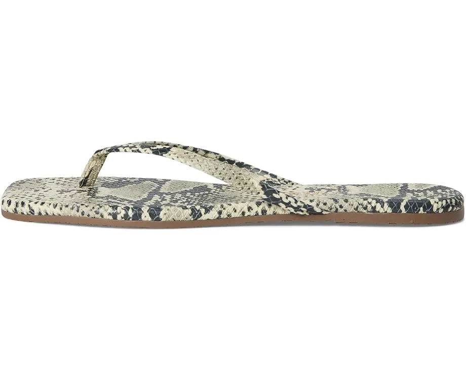 Сандалии TKEES Square Toe Exotics с принтом под кожу змеи