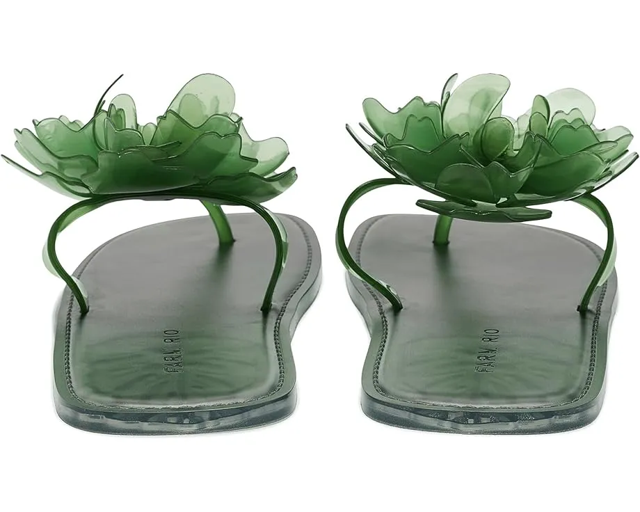 Босоножки Flower Jelly Flat FARM Rio с цветами