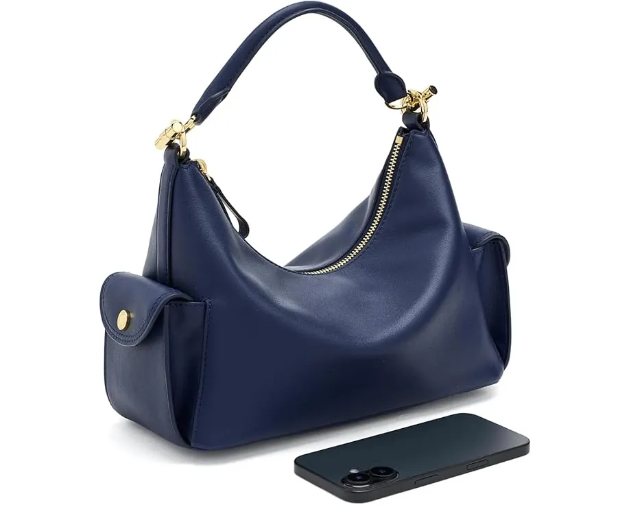 Маленькая плечевая сумка Lauren Ralph Lauren из мягкой кожи наппа