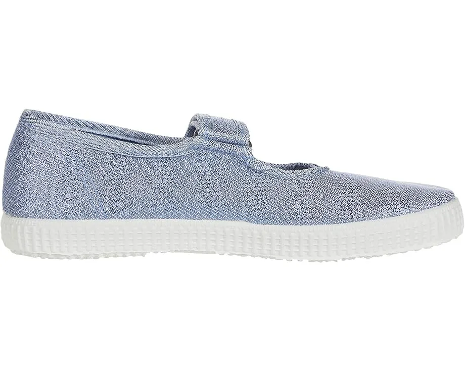 Детские туфли-слипоны Cienta Kids Shoes 56083 с металлическим блеском