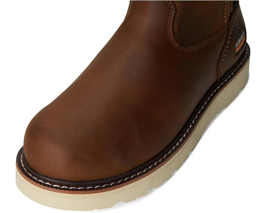Водонепроницаемые рабочие ботинки Ariat Rebar Wedge Pull-On с клиновидным каблуком