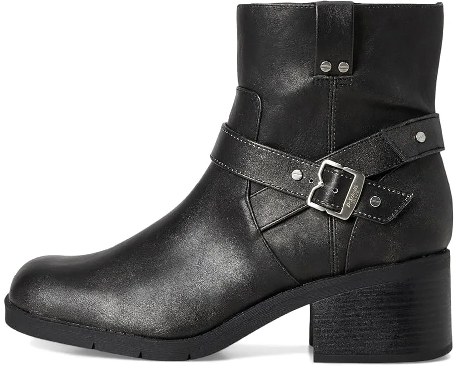 Ботильоны Janis Rugged Short Boots от Dr. Scholl's в стиле мотто с пряжкой