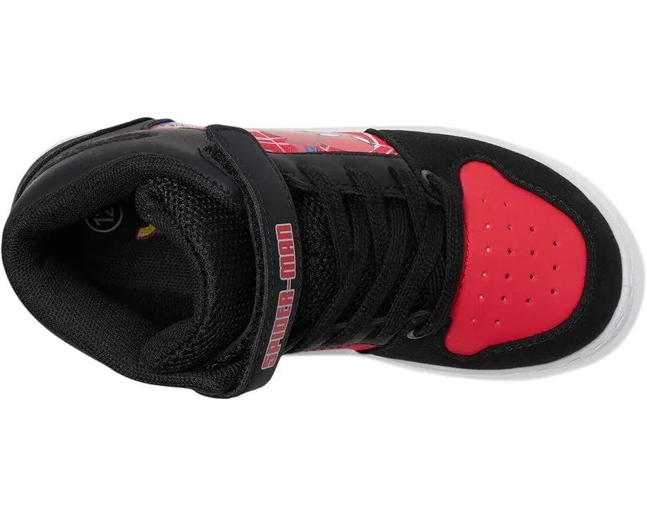 Кроссовки Josmo Spiderman высокие для детей с липучкой и шнуровкой