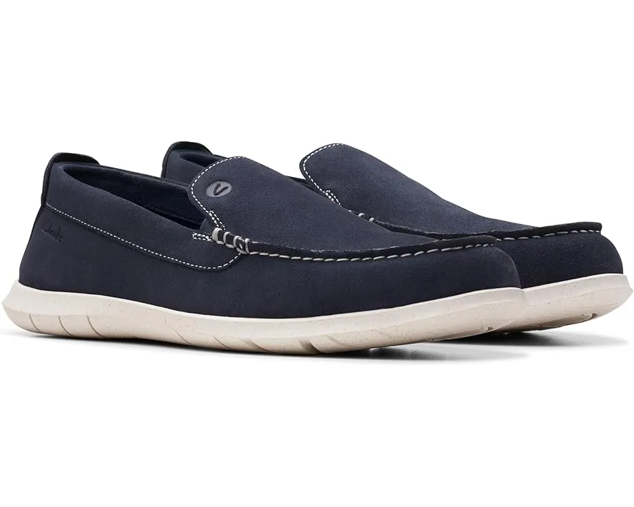 Кроссовки Clarks Flexway Step с замшевым верхом и мокасиновым носком