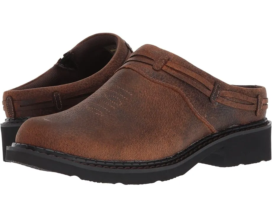 Мюли Roper Laces из кожи Crazy Horse с декоративной шнуровкой