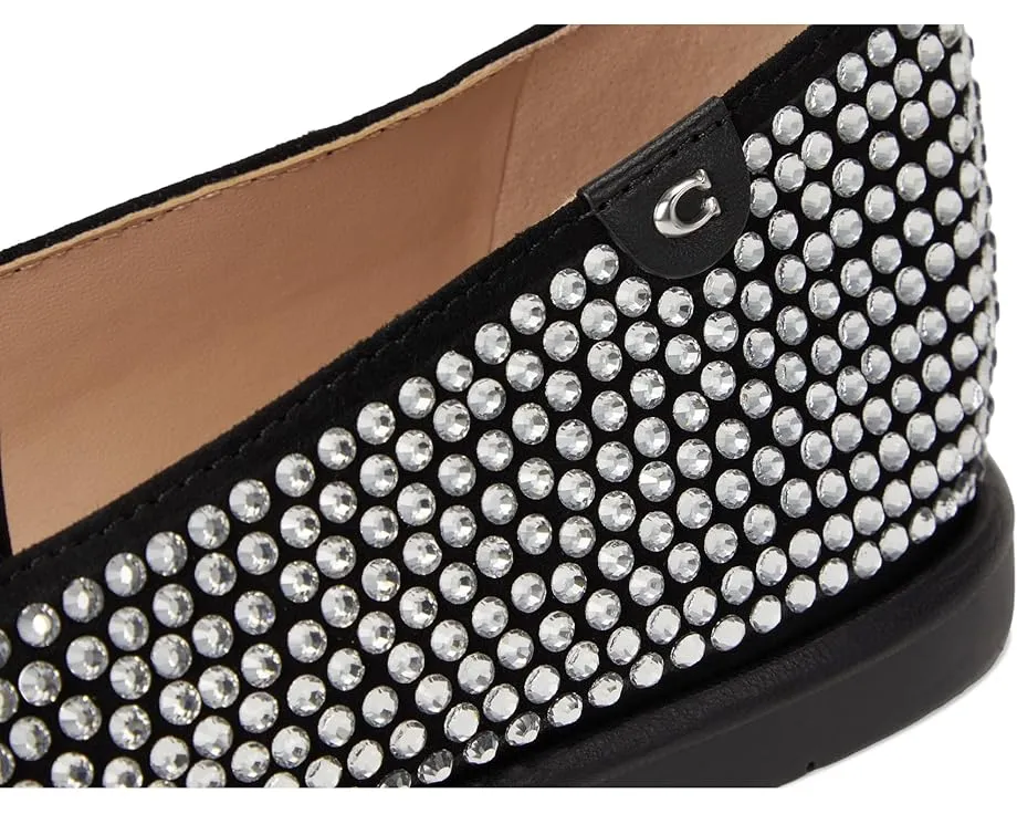 Балетки COACH Emilia Mary Jane с кристаллами и ремешком