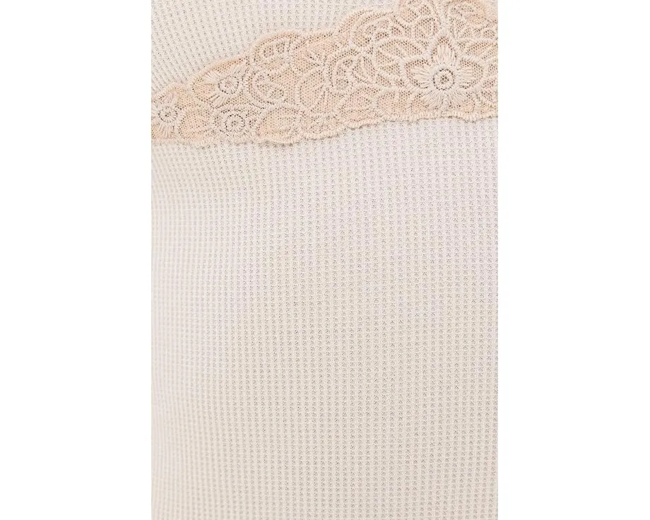 Топ Made You Blush Lounge Tan от Free People с V-образным вырезом