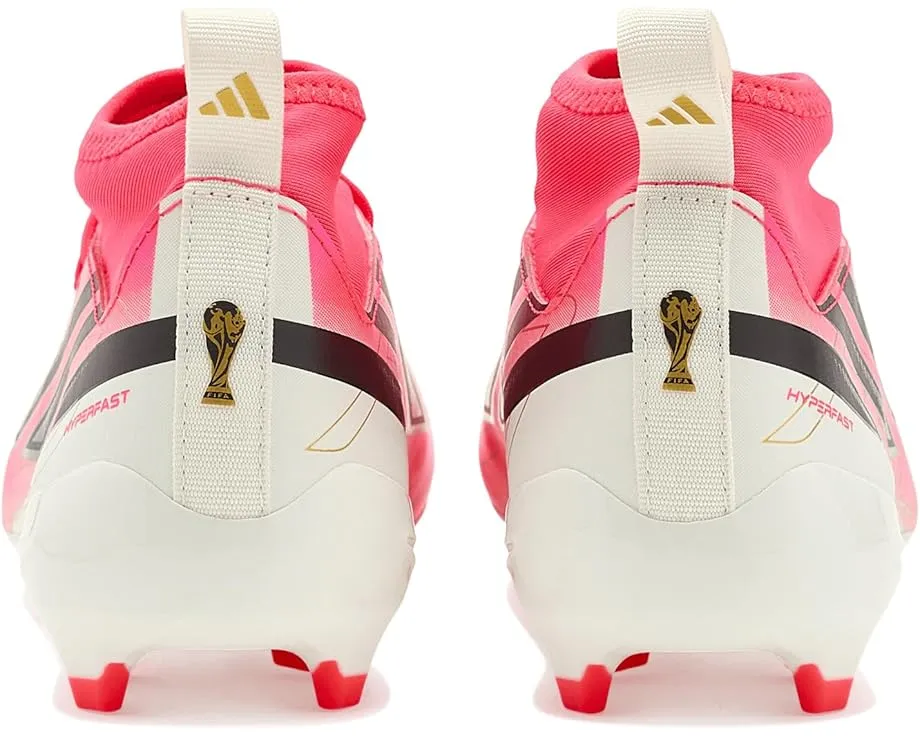 Adidas F50 Hyperfast League Mid Firm Ground детские бутсы с пулл-табом