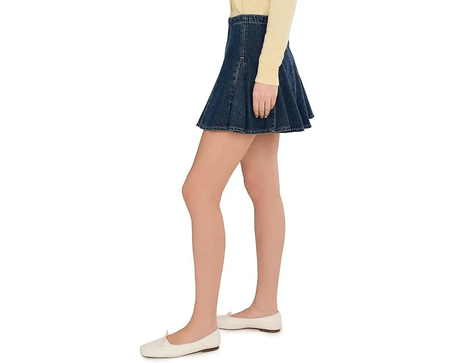 Мини-юбка Levi's Premium Godet из денима с TENCEL Lyocell