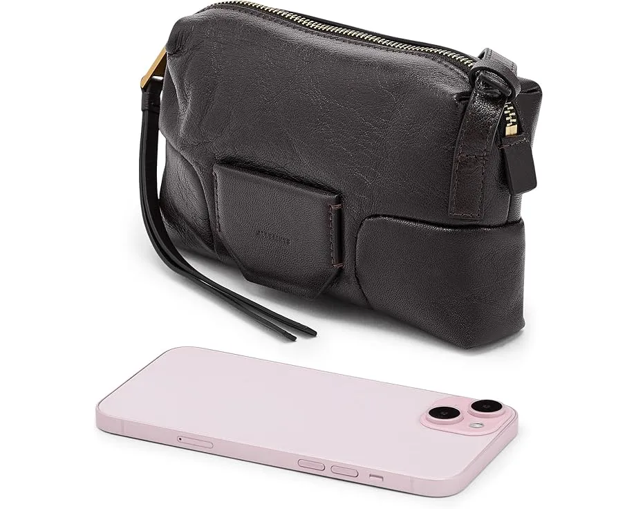 Мини сумка AllSaints Ares Micro Xbody из кожи ягненка
