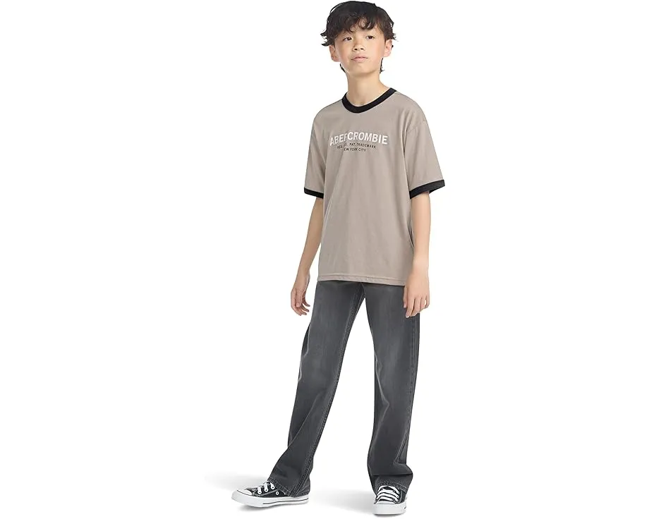 Футболка Ringer от Abercrombie для детей в ретро-стиле