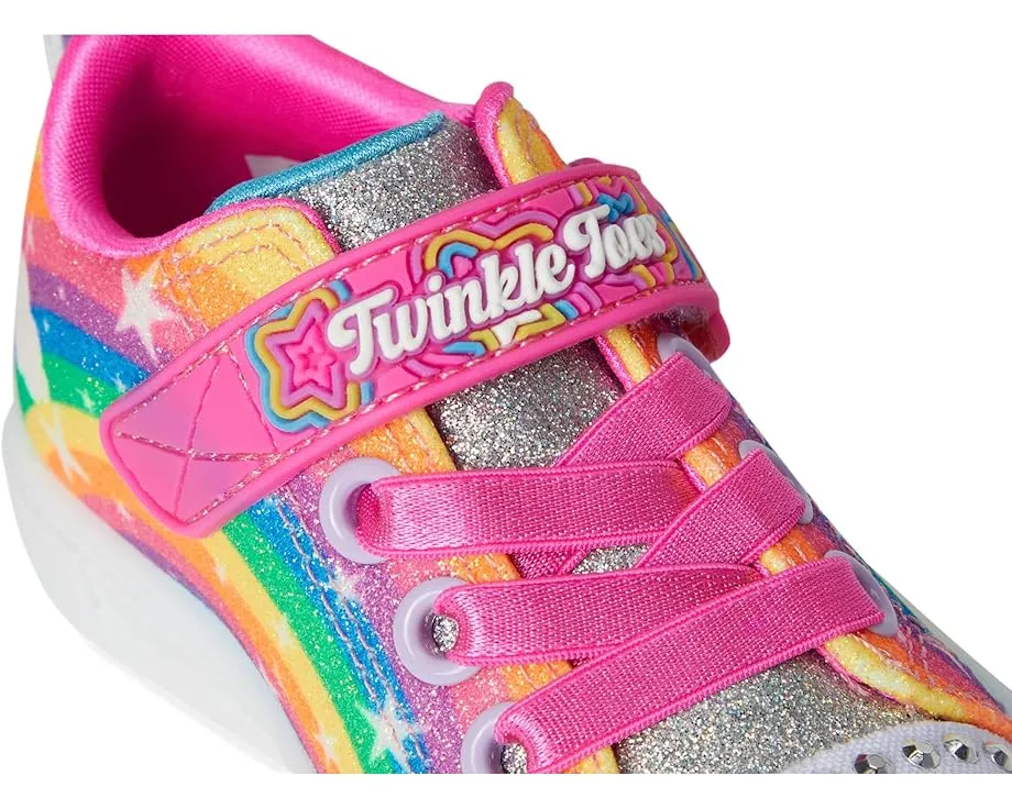 Детские кроссовки SKECHERS KIDS Twinkle Sparks 314829N с подсветкой и липучкой