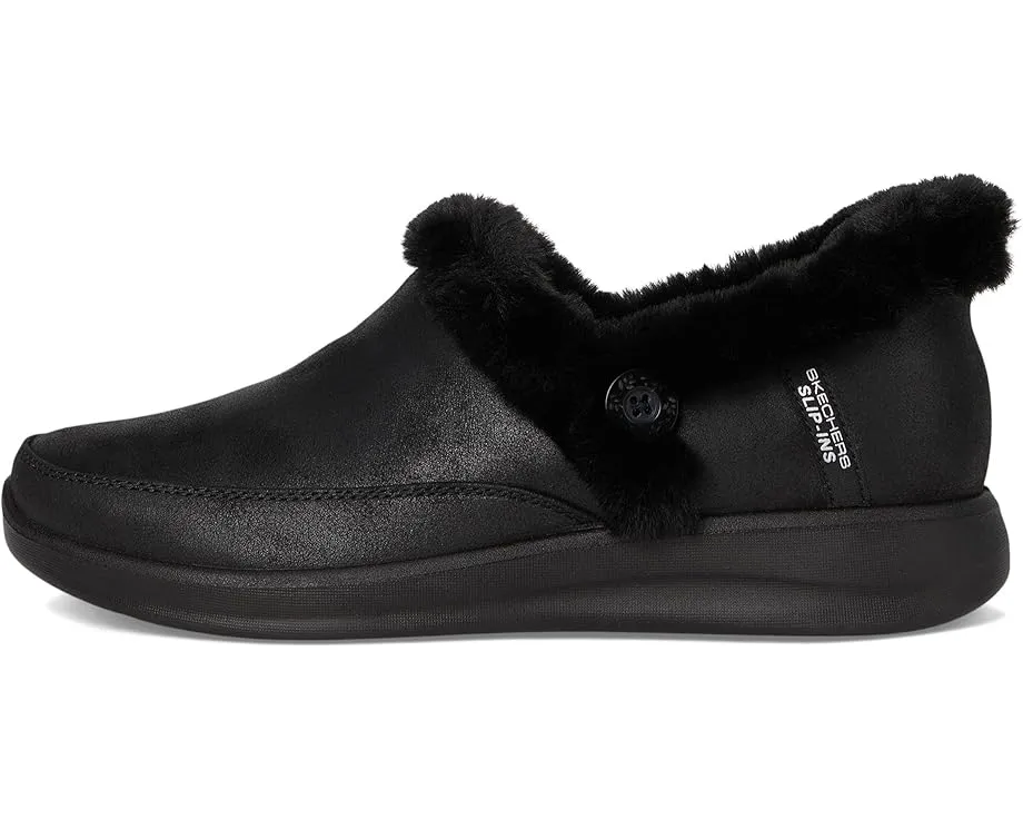 Тапочки Skechers Cozy Escape Hands Free Slip-Ins с искусственным мехом и памятью формы
