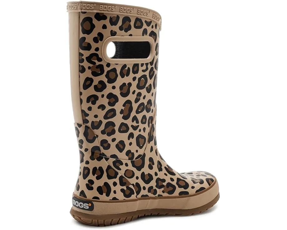 Детские сапоги Bogs Kids Rain Boot Leopard с защитой от запаха