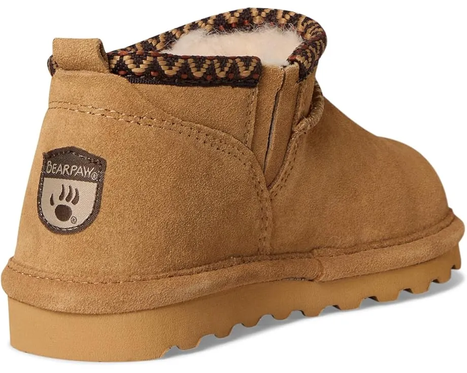 Детские короткие сапожки Bearpaw Kids Super Shorty Deco с защитой Bearcoat