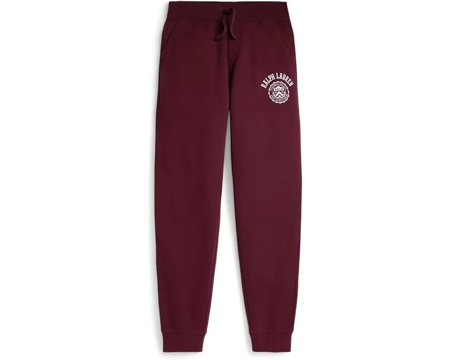 Детские спортивные брюки Polo Ralph Lauren Kids с логотипом на бедре