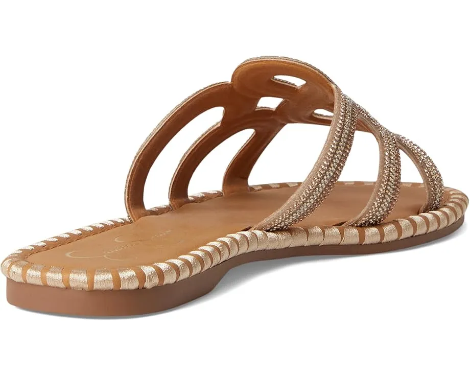 Jessica Simpson Плетеные босоножки Bria Flat с кристаллами