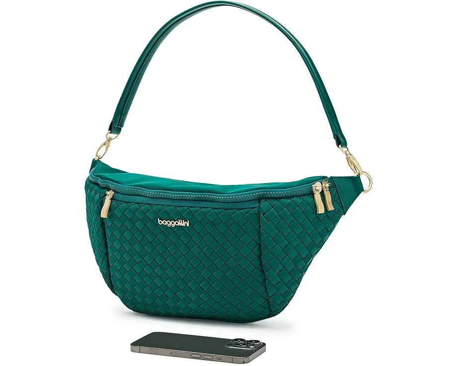 Сумка через плечо Stanton Woven Baggallini с плетеным дизайном