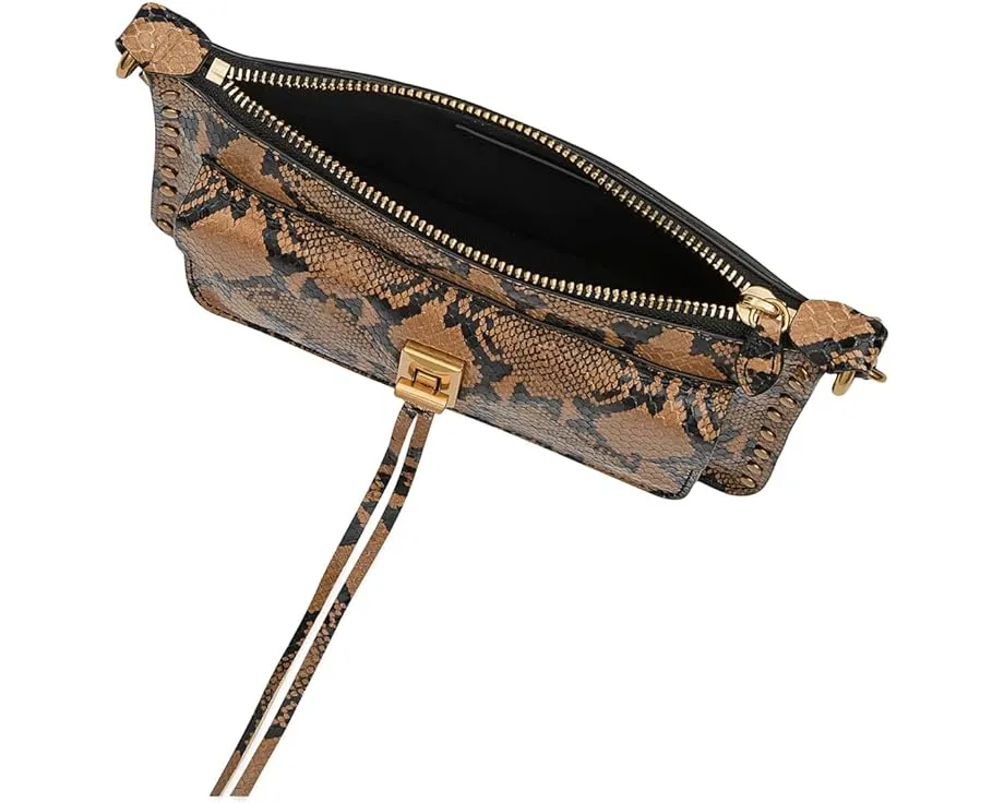 Мини-кроссбоди Rebecca Minkoff Darren Mini Top Zip с декоративными шипами