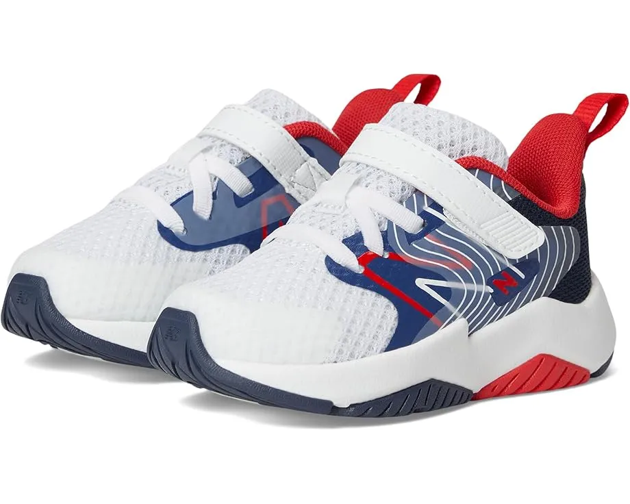 Детские кроссовки New Balance Rave Run v2 с эластичными шнурками и верхней липучкой для малышей