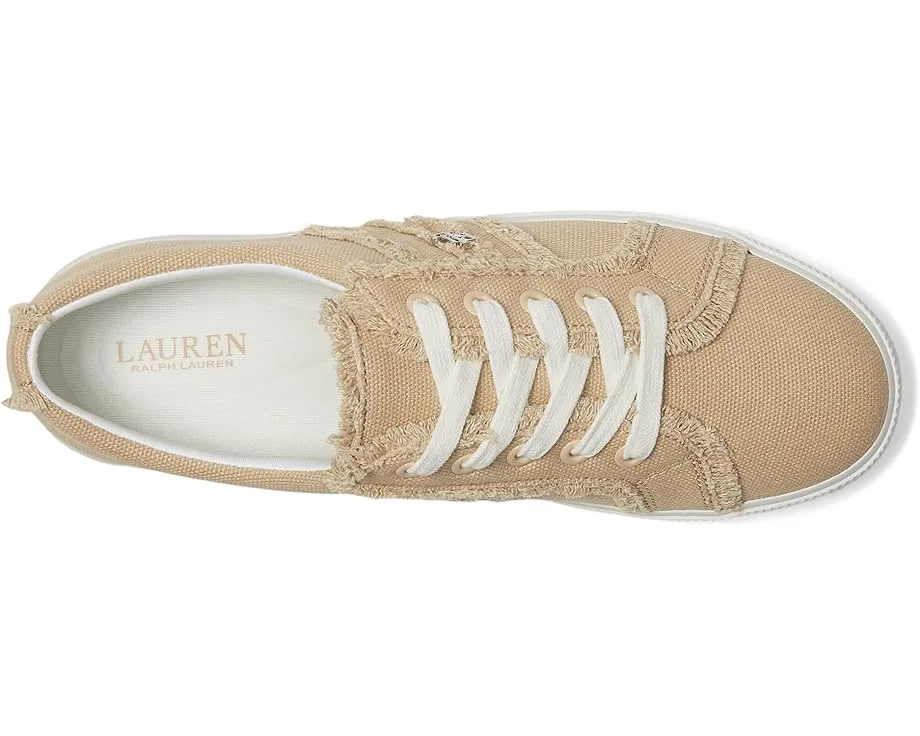 Кроссовки Lauren Ralph Lauren Janson Frayed Canvas с потертым кантом и амортизирующей стелькой