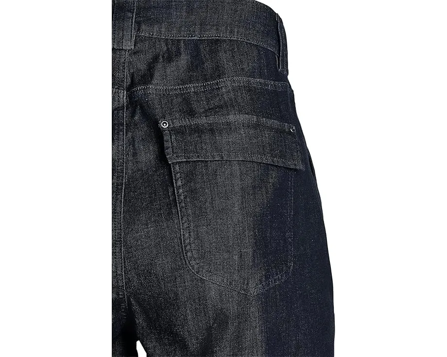 NYDJ Plus Palazzo Jeans с расклешенными брючинами и поясом на D-кольцах