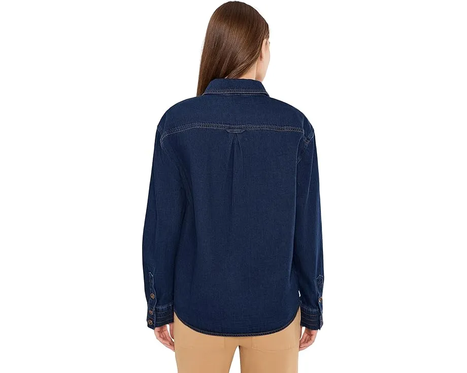 Рубашка KUT from the Kloth Channing с длинным рукавом и контрастной строчкой