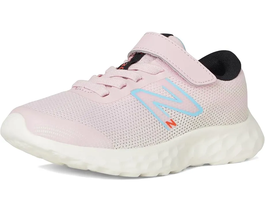 Детские кроссовки New Balance 520v8 с эластичными шнурками и липучкой