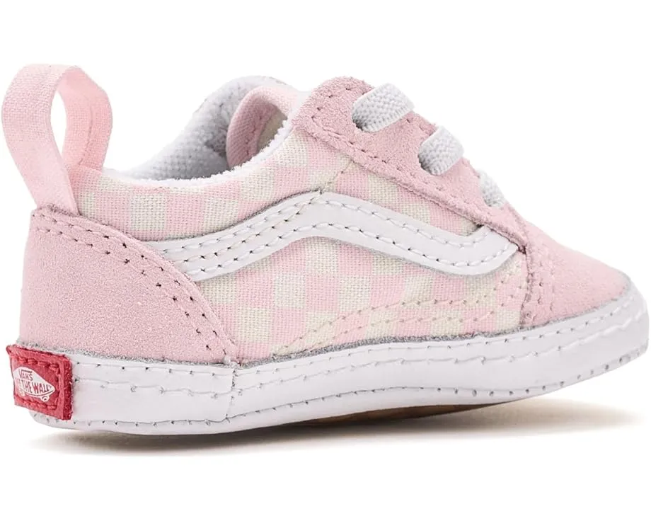 Кроссовки Vans Kids Old Skool Crib из холста с круглым носком на шнурках