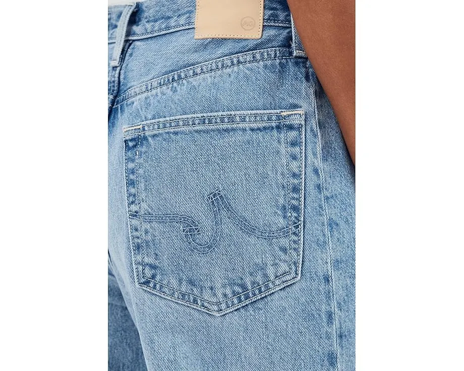 Джинсы AG Hattie с высокой посадкой и бочкообразным силуэтом