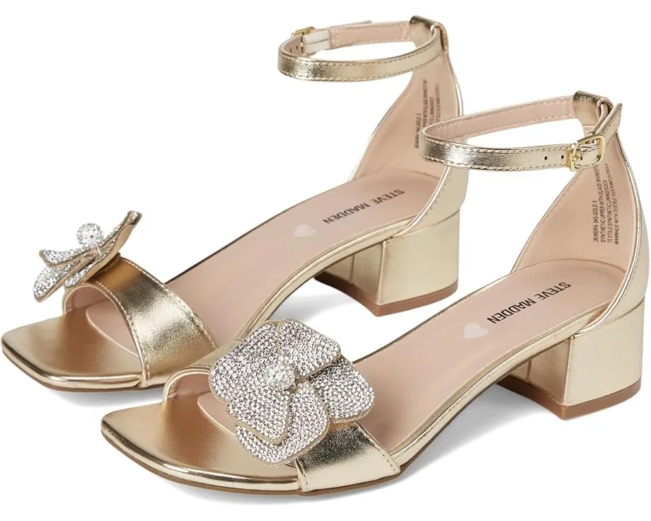 Steve Madden Kids Сандалии Kindra с металлическим верхом и стразами