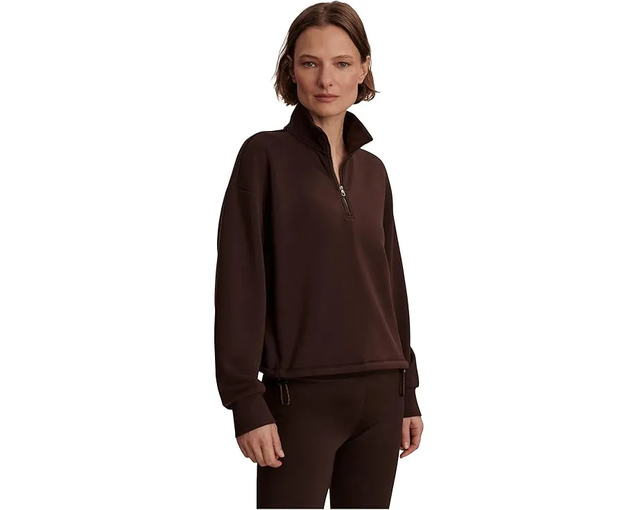 Кроп-толстовка Varley Sian Cropped Half Zip Midlayer с отверстиями для большого пальца