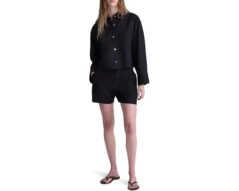 Шорты Zoe из 100% льна Jet Black Madewell
