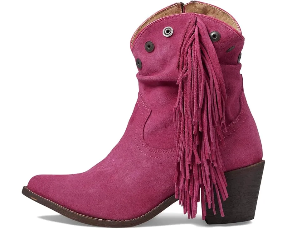 Сапоги Corral Boots Q0302 с бахромой и замшевыми заклепками на молнии