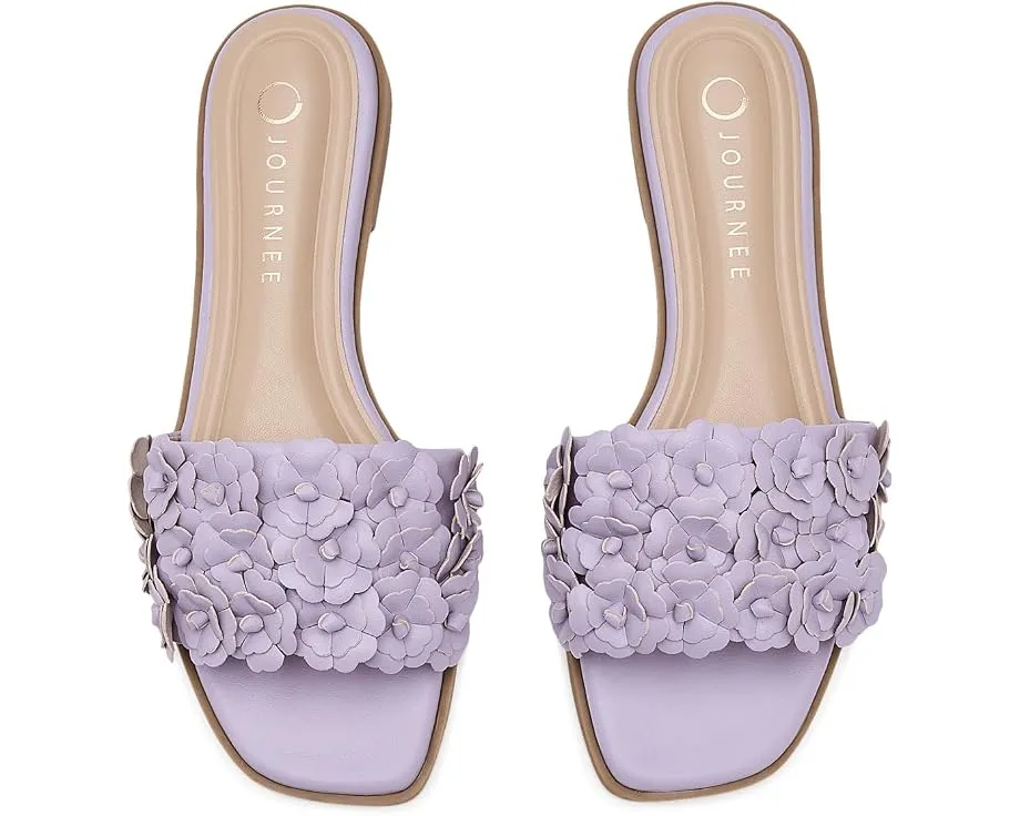 Босоножки Azalea на платформе с цветочным декором Journee Collection