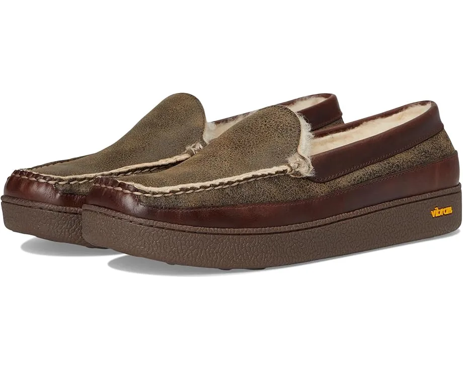L.L.Bean Уютные тапочки Lodge Moc с овчиной и подошвой Vibram в стиле мокасин