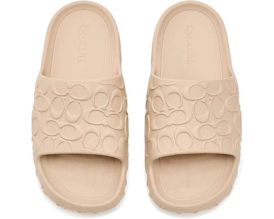 Сланцы COACH Bay из EVA с широким ремешком и круглым носком