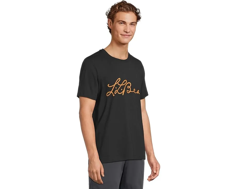 L.L.Bean Базовая футболка Premium Essential с принтом и коротким рукавом в облегающем крое