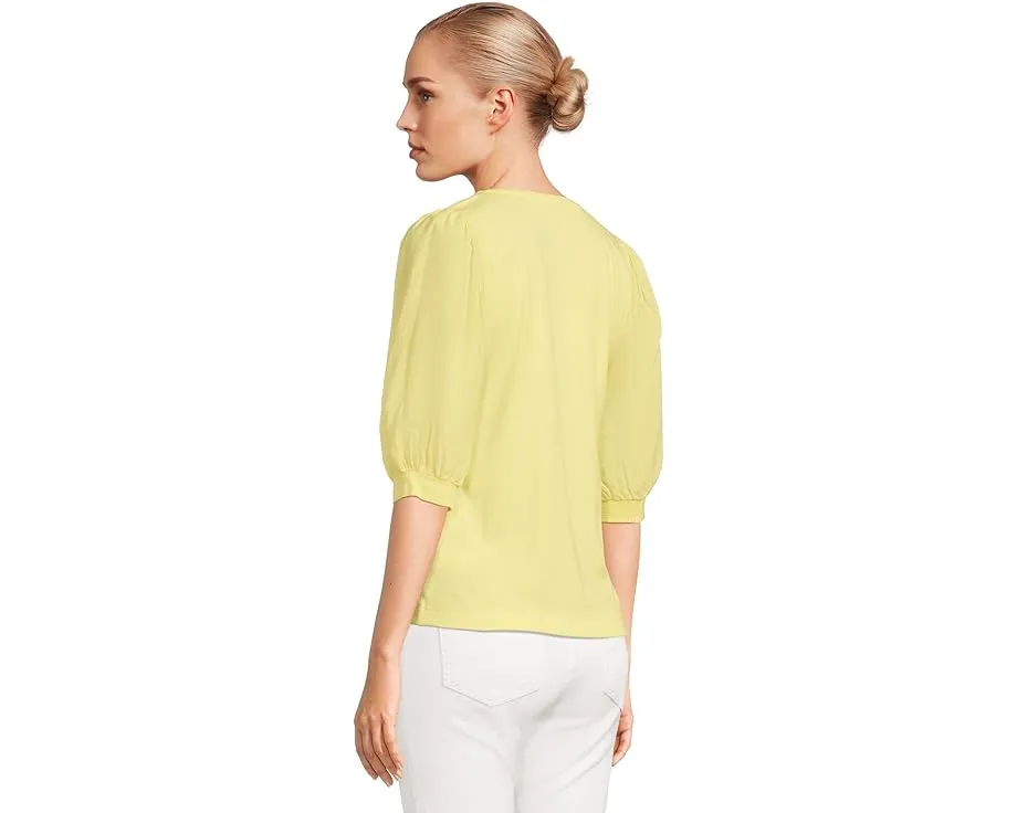 Топ Ronson Knit Top от Lilly Pulitzer с манжетами-буфами и застежкой на пуговицах