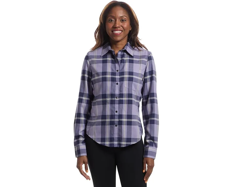 Фланелевая рубашка Flylow Brigitte Tech с длинными рукавами и полной застежкой на пуговицы