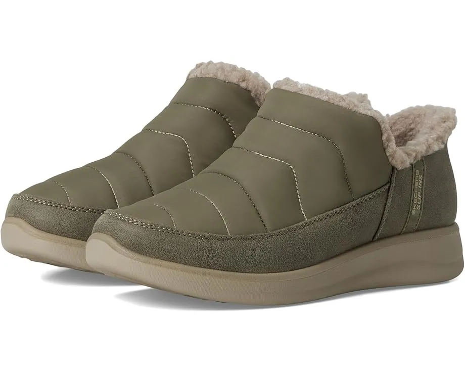 SKECHERS Cozy Escape тапочки без шнуровки с утеплением из искусственного меха и стелькой Memory Foam
