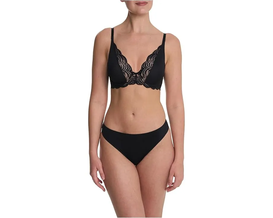 Стринги Natori Persuasion с геометрическим принтом и кружевом