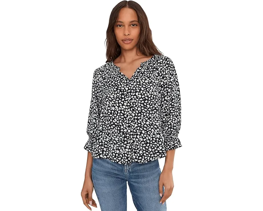 Блуза Liverpool Los Angeles с рукавом 3/4 на пуговицах и рюшами