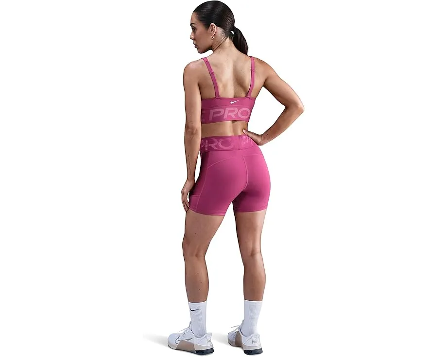 Nike Pro Indy спортивный бюстгальтер с глубоким вырезом и средней поддержкой