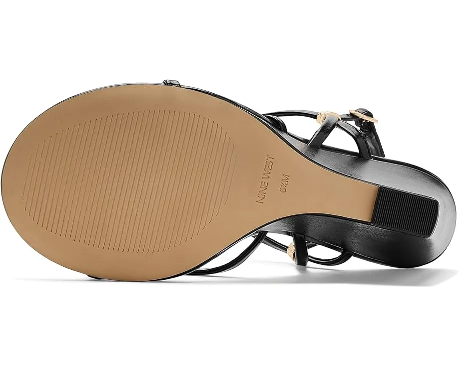 Босоножки Nine West Devva на танкетке с регулируемым ремешком на щиколотке