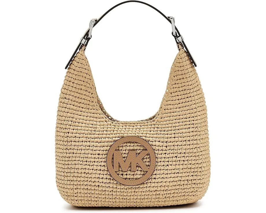 Сумка MICHAEL Michael Kors Nolita Small Hobo через плечо из соломки