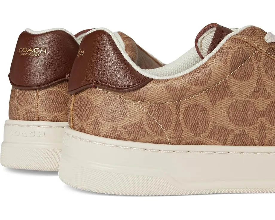 Кроссовки High Line Signature Coated Canvas Sneaker от COACH с фирменным принтом