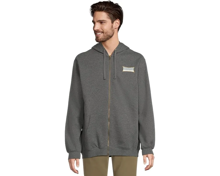 Толстовка Essential Zip Fleece Salty Crew с капюшоном и принтом